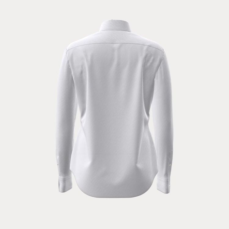 LS BUTTON FRONT SHIRT WHITE