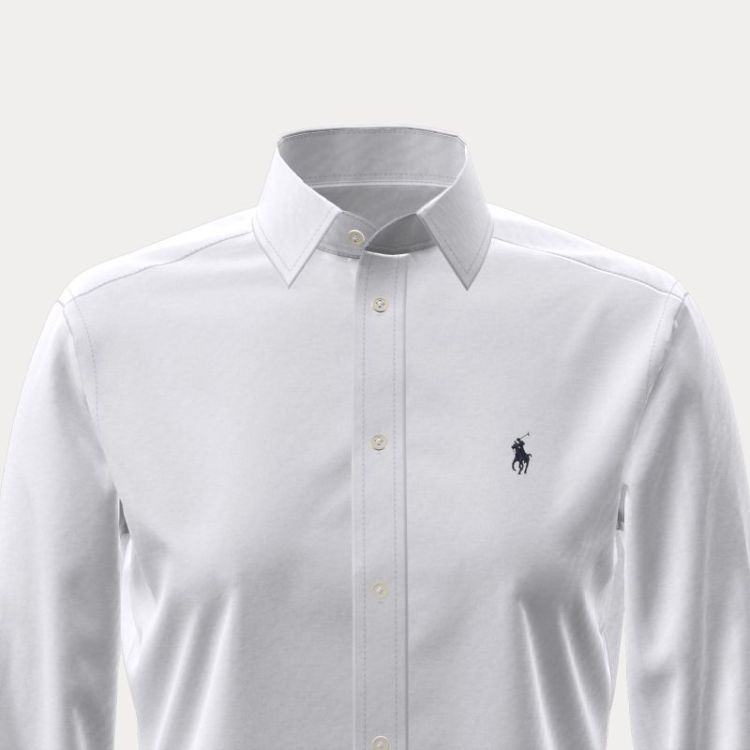 LS BUTTON FRONT SHIRT WHITE