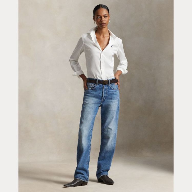LS BUTTON FRONT SHIRT WHITE