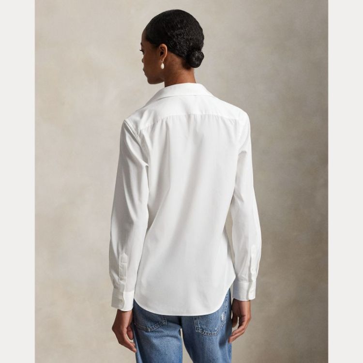 LS BUTTON FRONT SHIRT WHITE