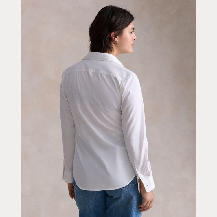 LS BUTTON FRONT SHIRT WHITE