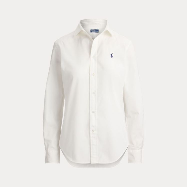 LS BUTTON FRONT SHIRT WHITE