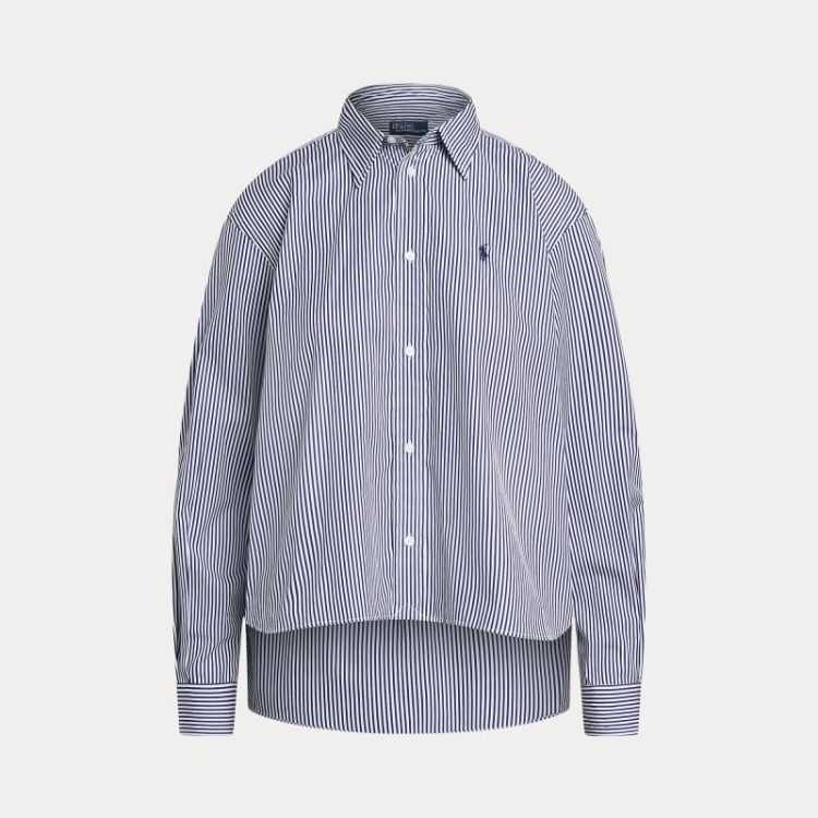 LS BUTTON FRONT SHIRT WHITE/FALL ROYA