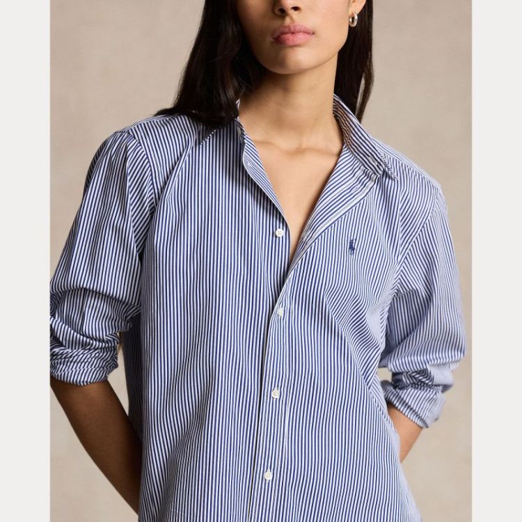 LS BUTTON FRONT SHIRT WHITE/FALL ROYA