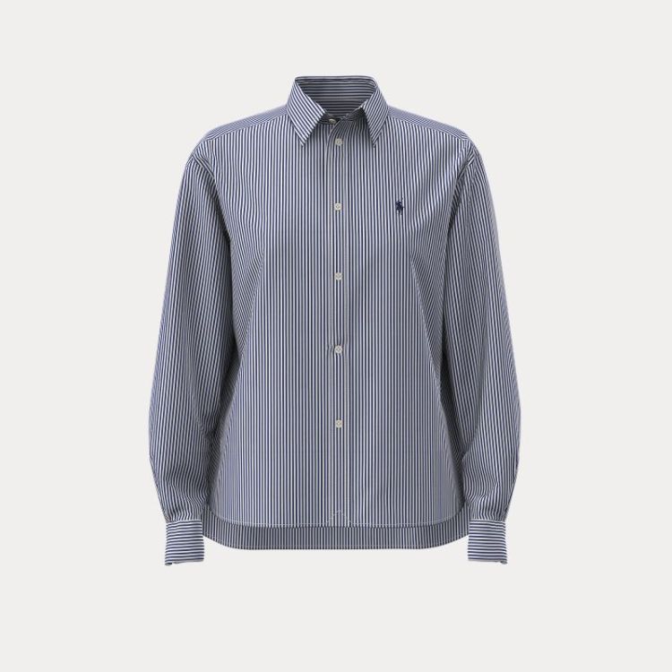 LS BUTTON FRONT SHIRT WHITE/FALL ROYA