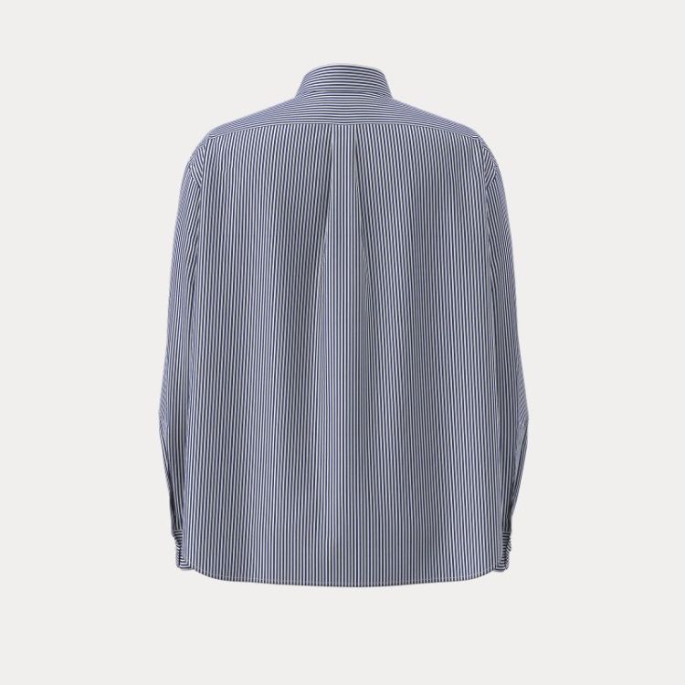 LS BUTTON FRONT SHIRT WHITE/FALL ROYA