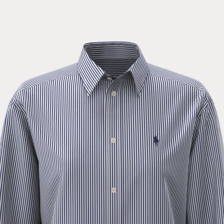 LS BUTTON FRONT SHIRT WHITE/FALL ROYA