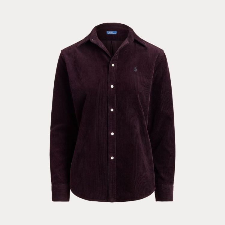 COTON CORDUROY SHIRT MIDNIGHT MERLOT