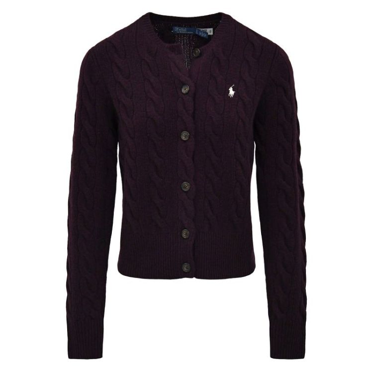 CABLE KNIT CN CARDI DAMSON MELANGE