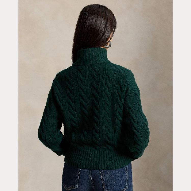 ZIPPER PULLOVER COLLEGE GREEN