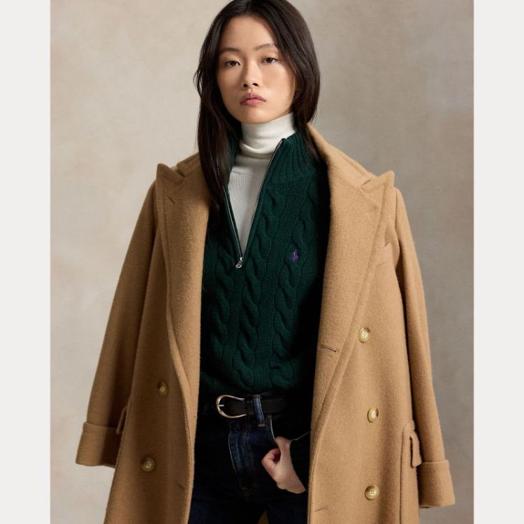 ZIPPER PULLOVER COLLEGE GREEN