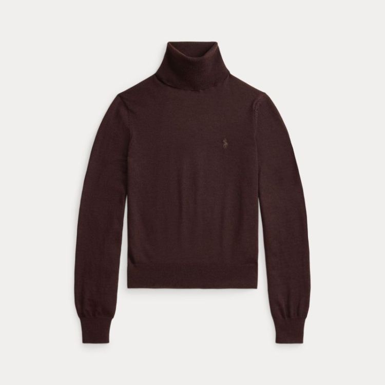 TURTLENECK MERINO PULLOVER DEEP CHOCOLATE 