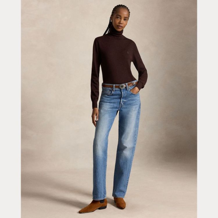 TURTLENECK MERINO PULLOVER DEEP CHOCOLATE 
