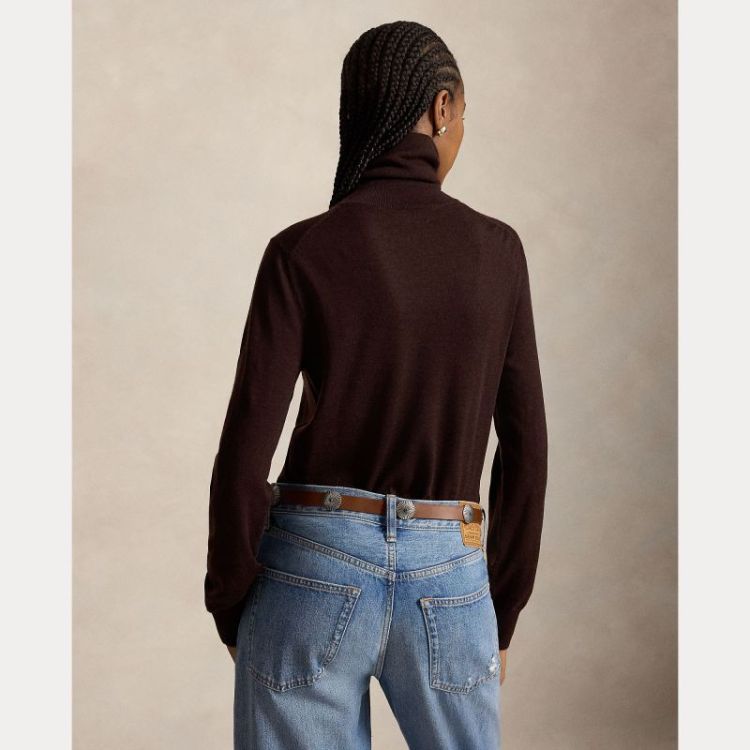 TURTLENECK MERINO PULLOVER DEEP CHOCOLATE 
