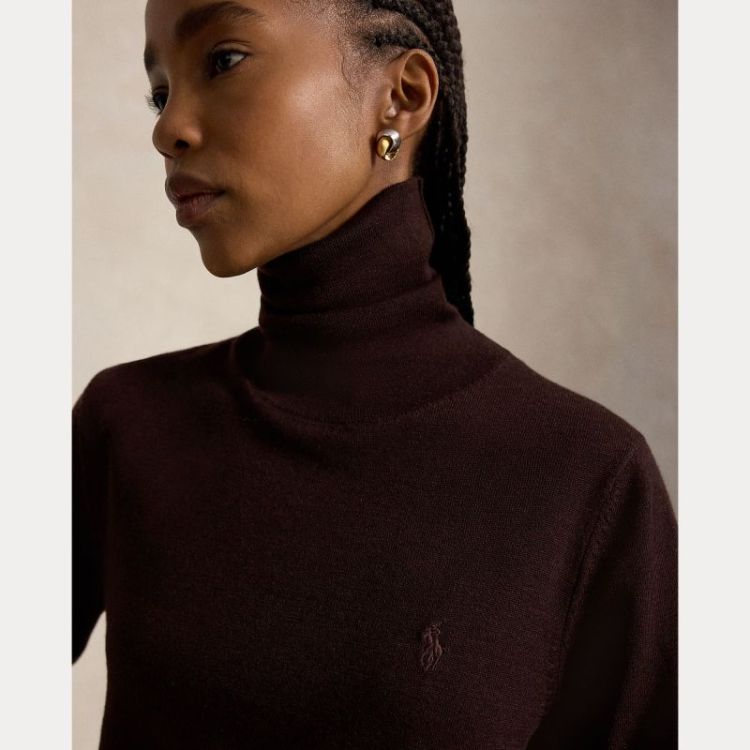 TURTLENECK MERINO PULLOVER DEEP CHOCOLATE 
