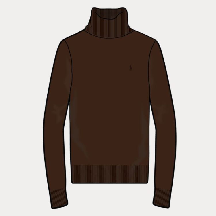 TURTLENECK MERINO PULLOVER DEEP CHOCOLATE 