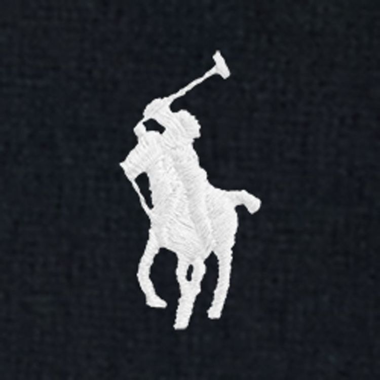 PIMA COTON V PULLOVER POLO BLACK
