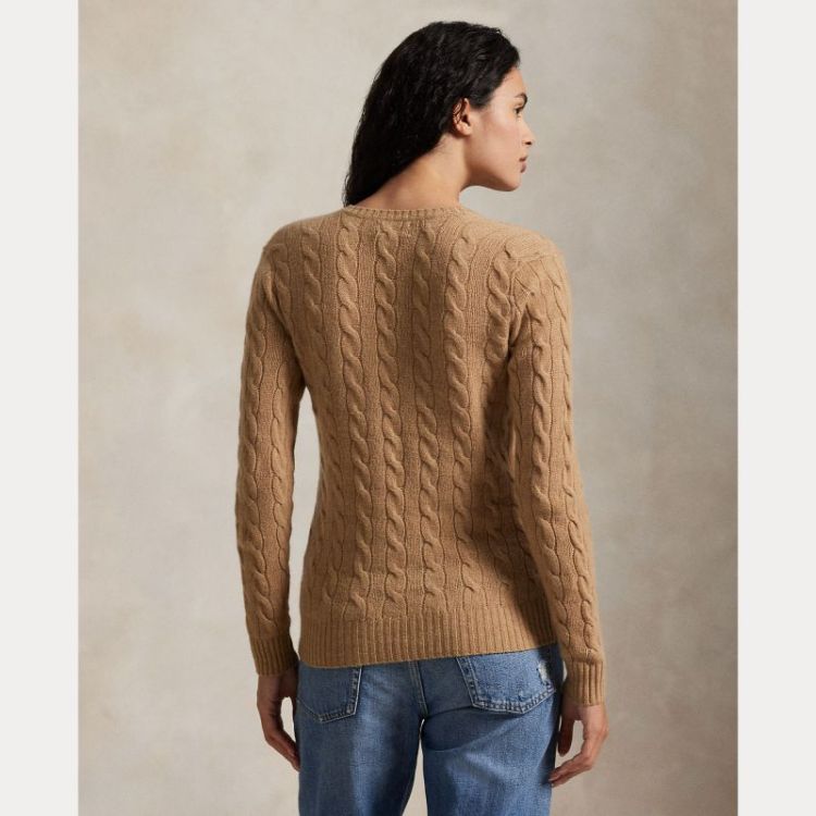 KIMBERLY CABLE LS PULLOVER CAMEL MELANGE