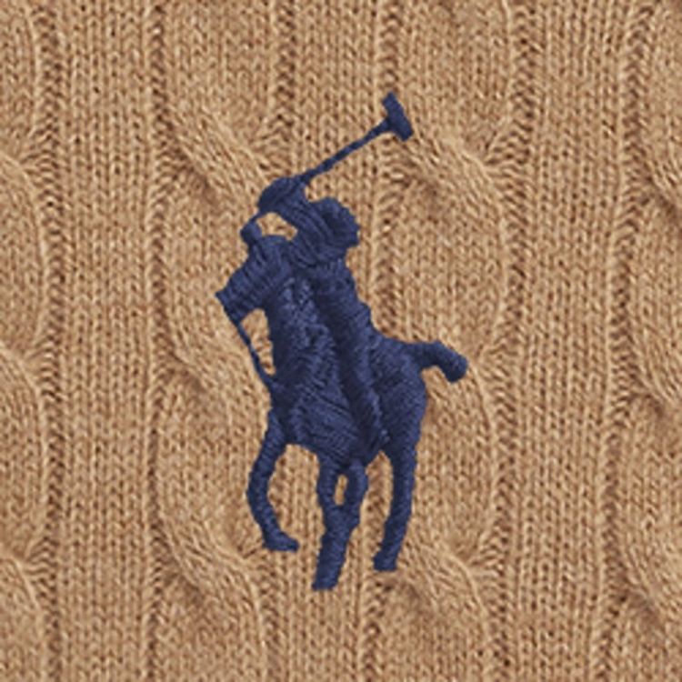 KIMBERLY CABLE LS PULLOVER CAMEL MELANGE
