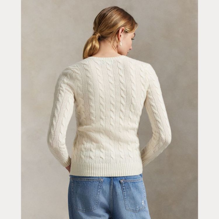 KIMBERLY CABLE LS PULLOVER CREAM