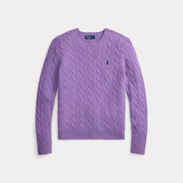 JULIANNA CABLE LS PULLOVER AMETHYST FALL