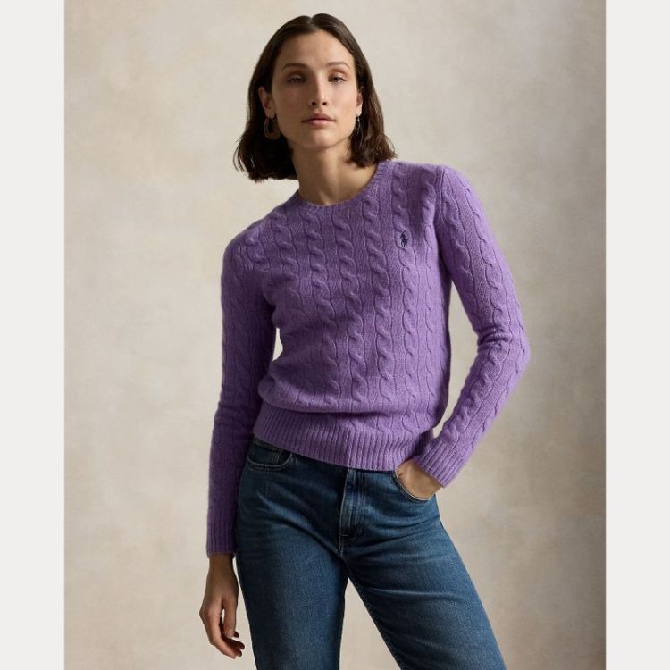 JULIANNA CABLE LS PULLOVER AMETHYST FALL