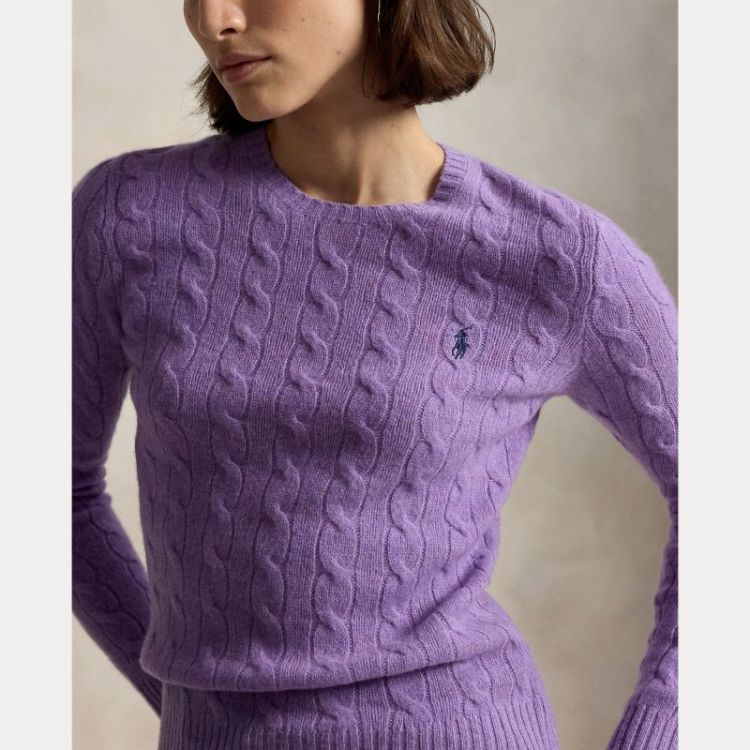 JULIANNA CABLE LS PULLOVER AMETHYST FALL