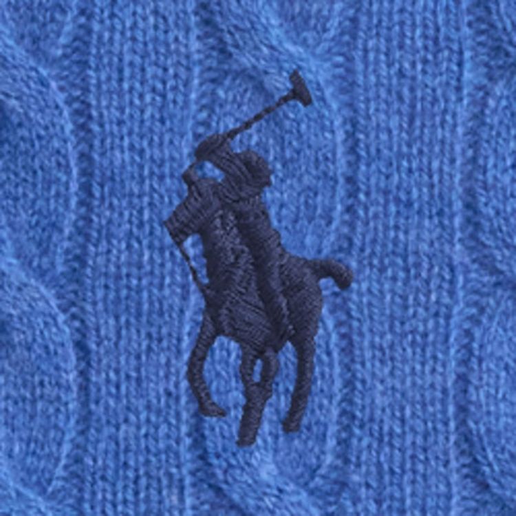 JULIANNA CABLE LS PULLOVER NIMES BLUE HEAT
