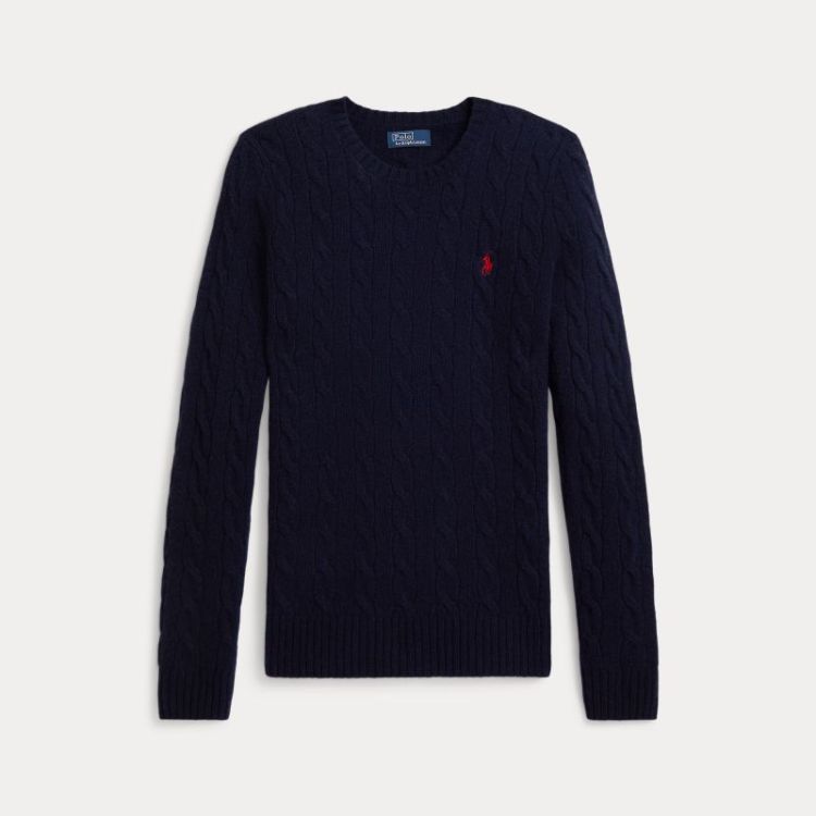 JULIANNA CABLE LS PULLOVER HUNTER NAVY