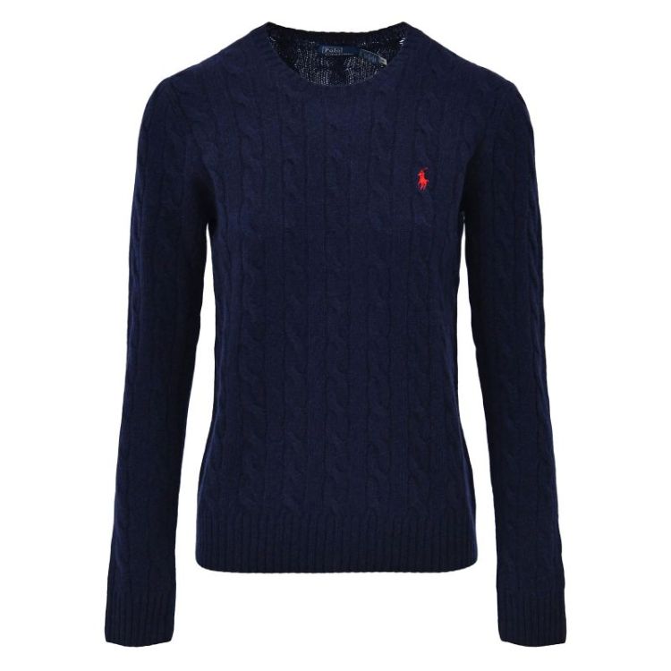 JULIANNA CABLE LS PULLOVER HUNTER NAVY