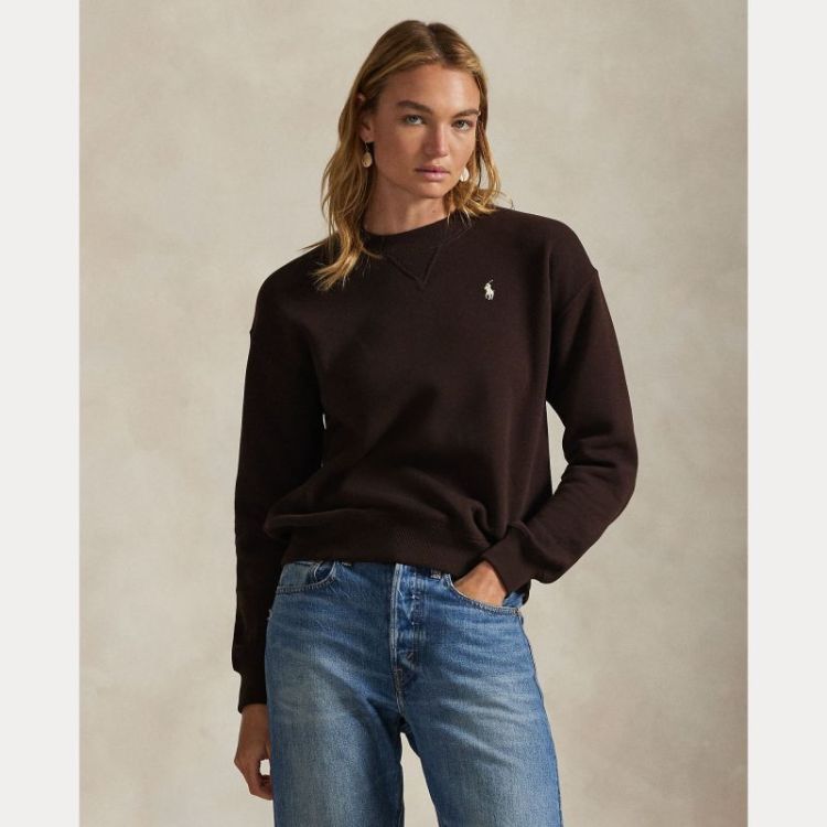 LOGO FLEECE SWEATSHIRT CIRCUIT BROWN