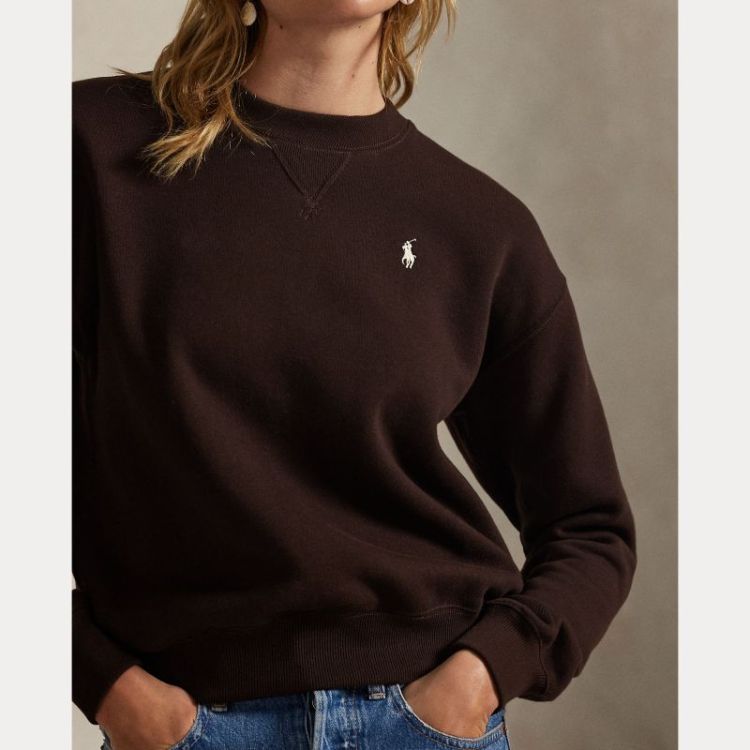 LOGO FLEECE SWEATSHIRT CIRCUIT BROWN