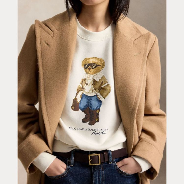 BEAR SWEATSHIRT ANTIQUE CREAM