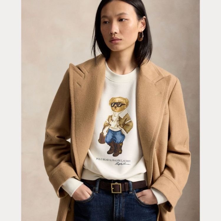 BEAR SWEATSHIRT ANTIQUE CREAM