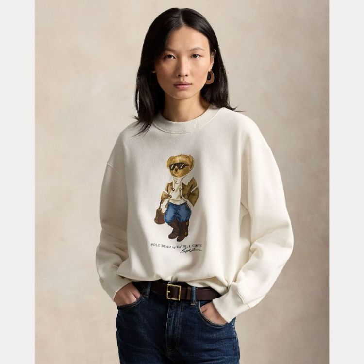 BEAR SWEATSHIRT ANTIQUE CREAM