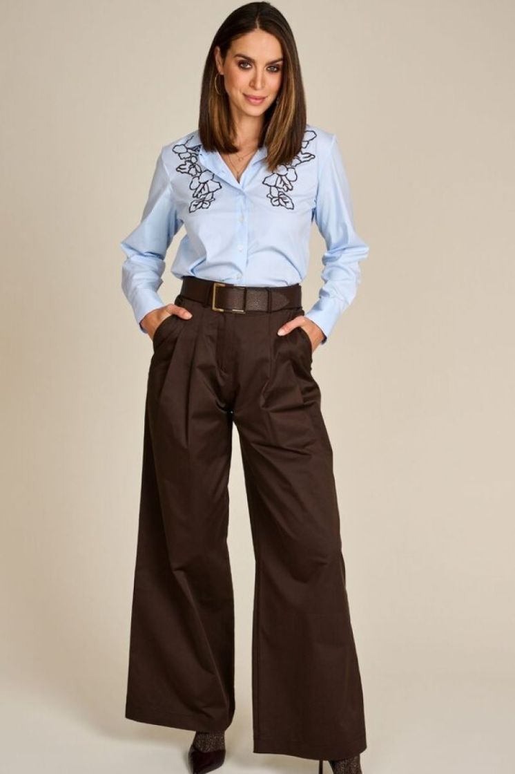 BRODERIE BROWN BLUE