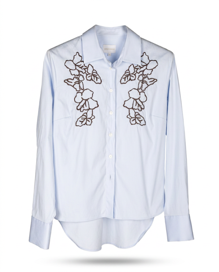 BRODERIE BROWN BLUE