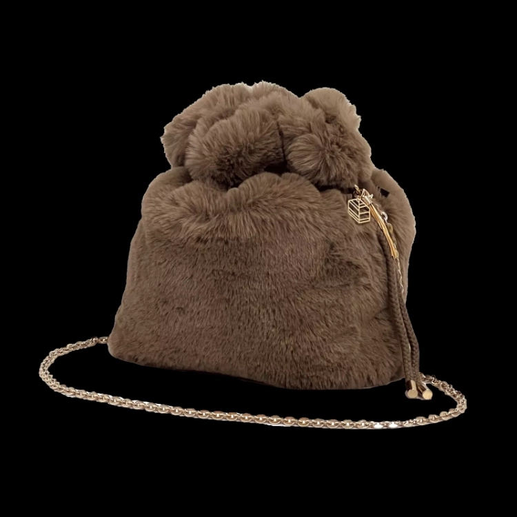 FAUSSE FOURRURE  CHATAIGNE